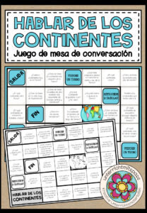 LOS CONTINENTES – Plauderbrettspiel in Spanisch