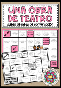 UNA OBRA DE TEATRO – Plauderbrettspiel in Spanisch