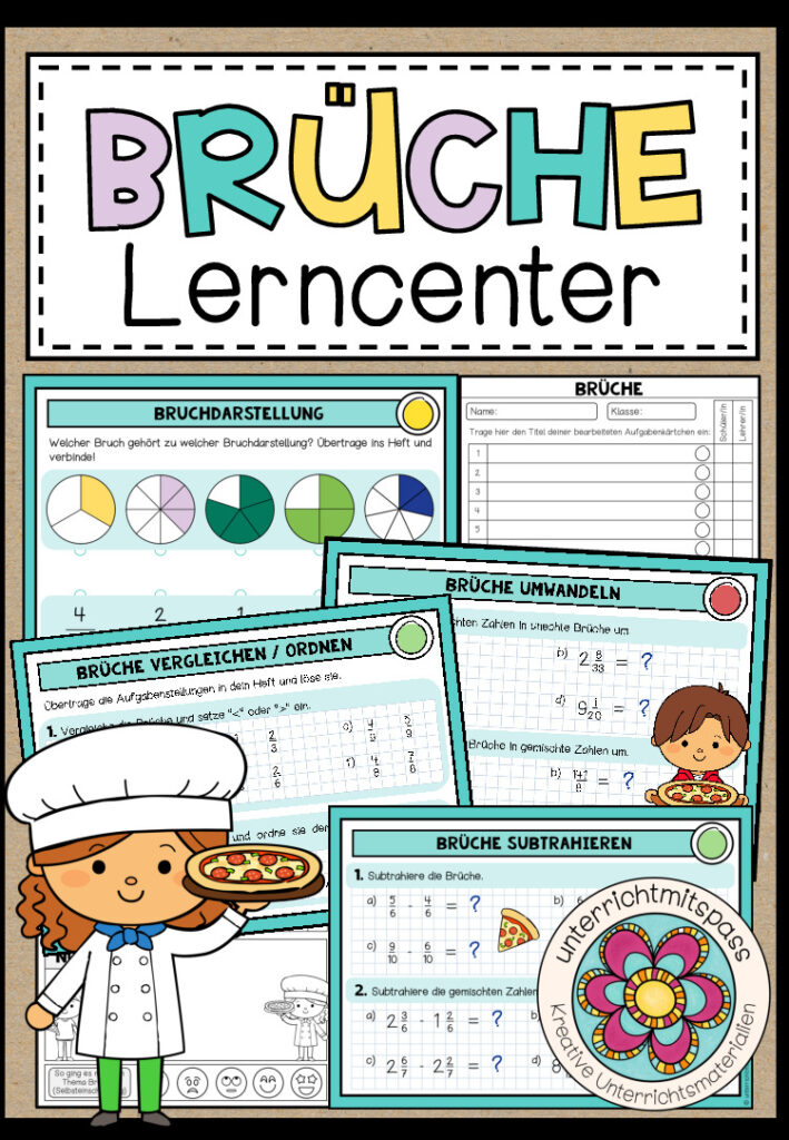 BRÜCHE (5. Schulstufe) – Lerncenter / Lerntheke