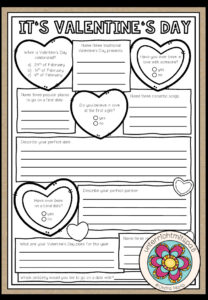It’s Valentine’s Day – Questionnaire / Writing (Fragebogen)