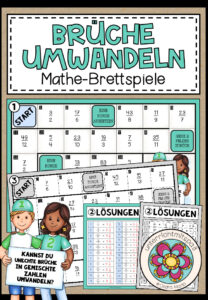 BRÜCHE UMWANDELN – 3 Mathe-Brettspiele