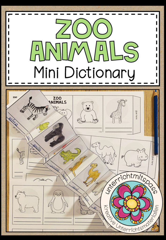 ZOO ANIMALS – Mini Dictionary (Leporello)