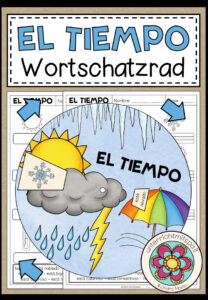 EL TIEMPO (Wetter) – Wortschatzrad (Spanisch)