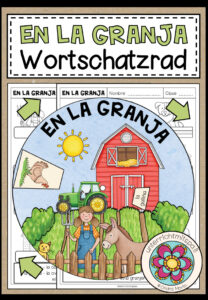 EN LA GRANJA (Bauernhof) – Wortschatzrad (Spanisch)