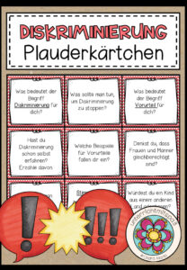 DISKRIMINIERUNG – Plauderkärtchen