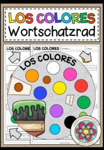 LOS COLORES (Farben) – Wortschatzrad (Spanisch)