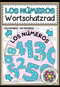 LOS NÚMEROS (Zahlen) – Wortschatzrad (Spanisch)