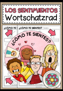 LOS SENTIMIENTOS (Gefühle) – Wortschatzrad (Spanisch)