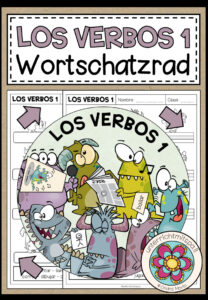 LOS VERBOS 1 (Verben) – Wortschatzrad (Spanisch)