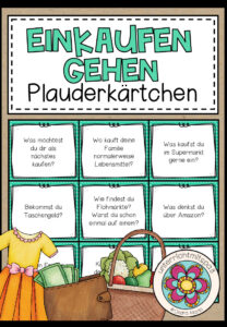 EINKAUFEN – Plauderkärtchen