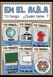 EN EL AULA (im Klassenzimmer) – Yo tengo … ¿Quién tiene …? (Spanisch)