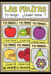 LAS FRUTAS (Obst und Früchte) – Yo tengo … ¿Quién tiene …? (Spanisch)