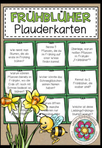 FRÜHBLÜHER – Plauderkärtchen