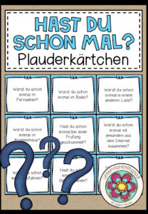 HAST DU SCHON MAL …? – Plauderkärtchen