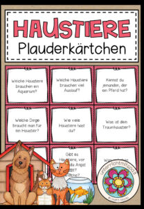 HAUSTIERE – Plauderkärtchen