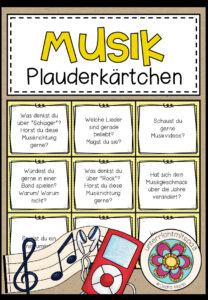 MUSIK – Plauderkärtchen