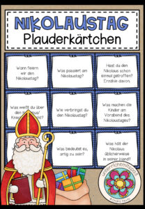 Nikolaus (Der Nikolaustag) – Plauderkärtchen