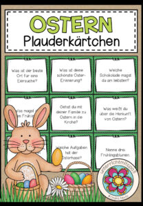 OSTERN – Plauderkärtchen