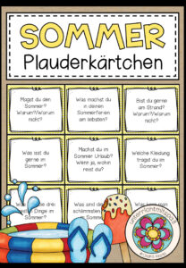 SOMMER – Plauderkärtchen