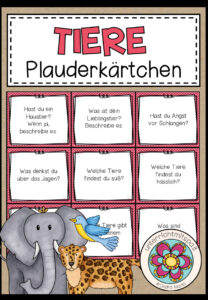 TIERE – Plauderkärtchen