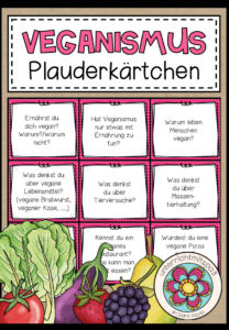 VEGANISMUS – Plauderkärtchen