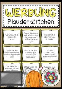 WERBUNG – Plauderkärtchen