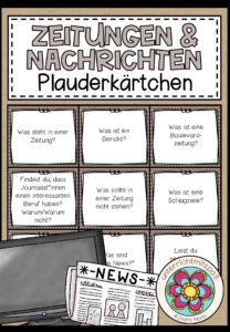 ZEITUNGEN & NACHRICHTEN – Plauderkärtchen