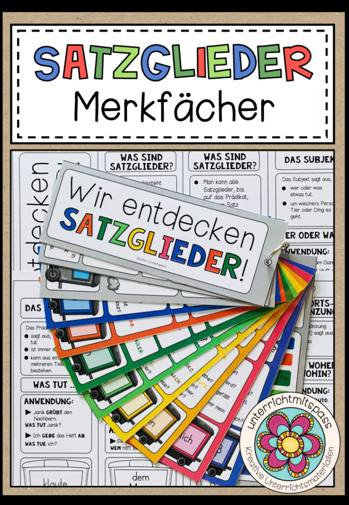 SATZGLIEDER – Merkfächer