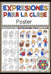 EXPRESIONES PARA LA CLASE – Poster (Spanisch)