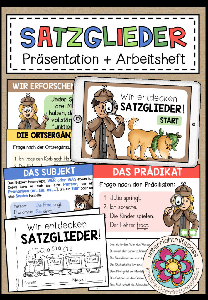 SATZGLIEDER – Präsentation + Arbeitsheft