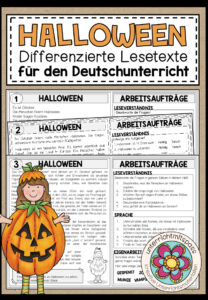 HALLOWEEN – Lesetexte (für den Deutschunterricht) 3-fach differenziert
