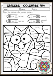 Seasons – Colouring Fun