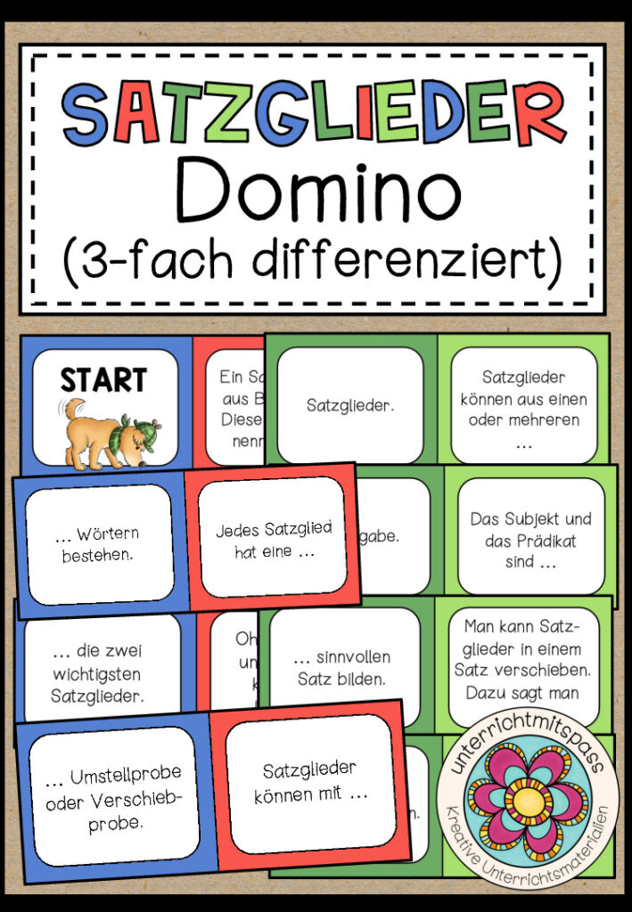 SATZGLIEDER – Domino (3 Spiele)