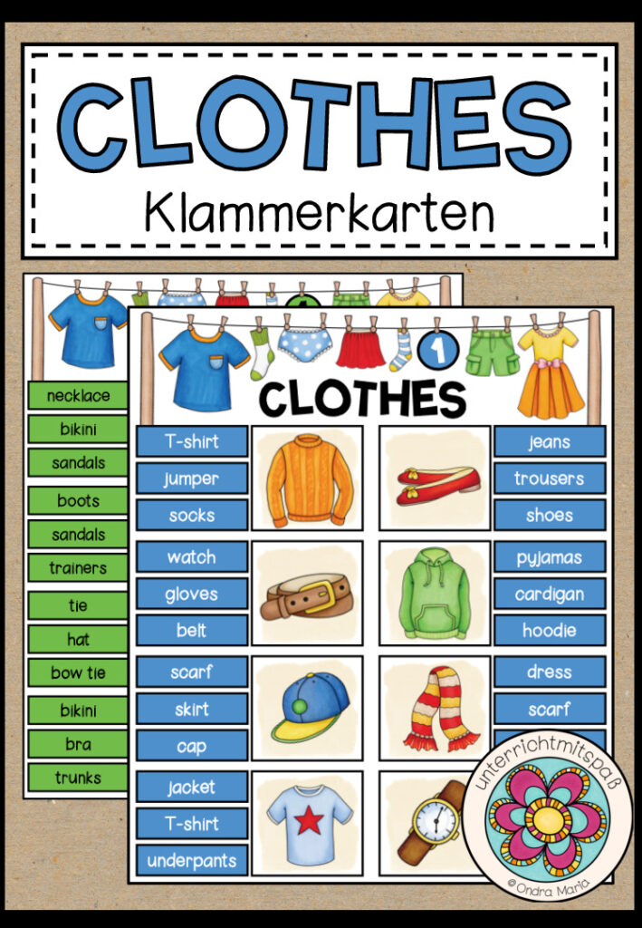 CLOTHES – Klammerkarten
