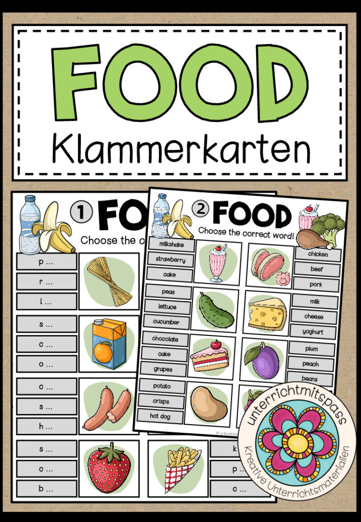 FOOD – Klammerkarten (2-fach differenziert)