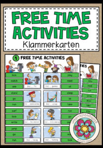 FREE TIME ACTIVITIES – Klammerkarten (Fokus: Verben) Hobbies