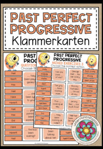 PAST PROGRESSIVE – Klammerkarten
