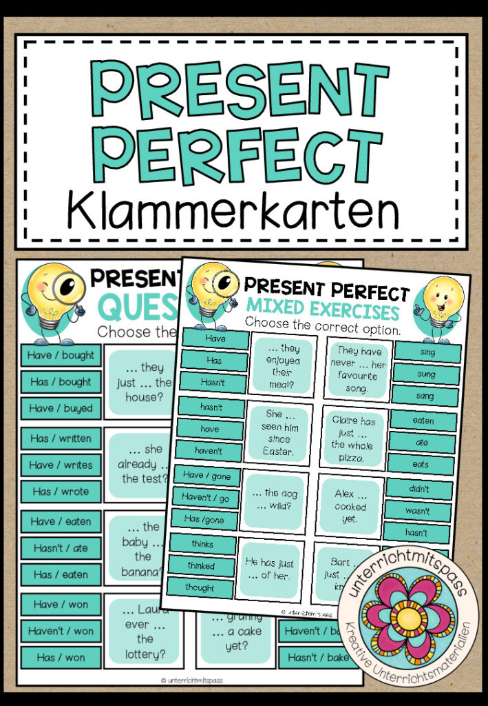 PRESENT PERFECT – Klammerkarten
