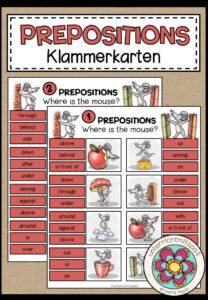 Prepositions – Klammerkarten