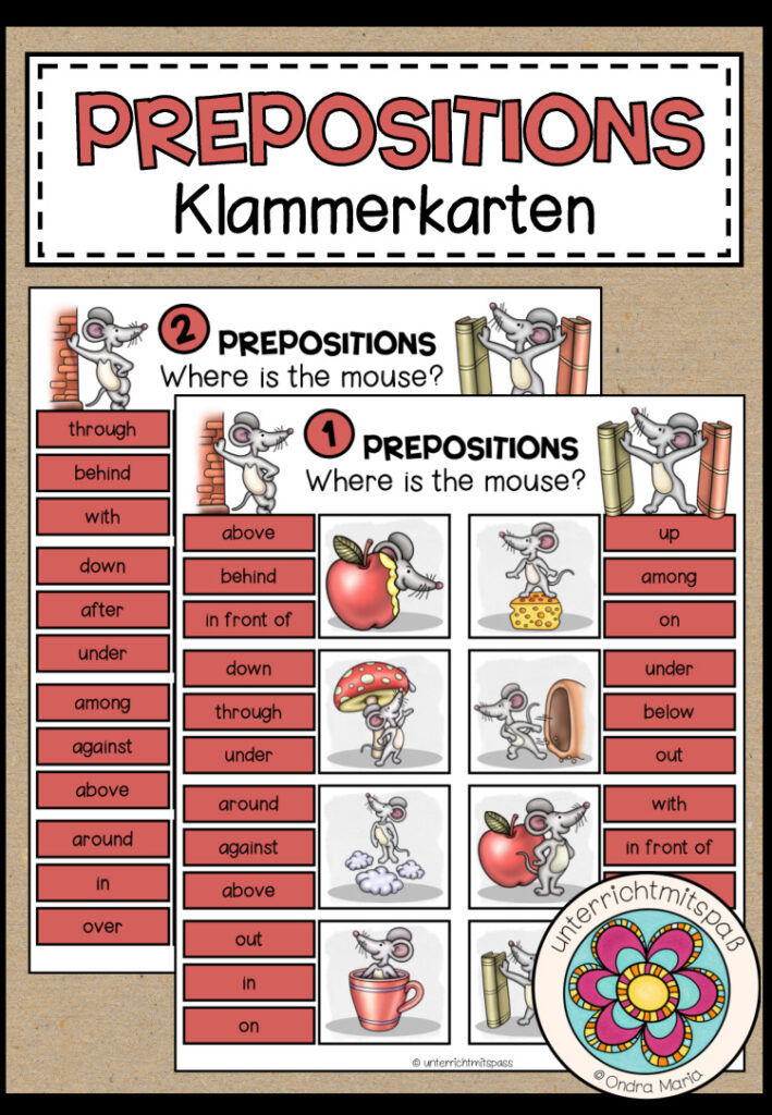 Prepositions – Klammerkarten