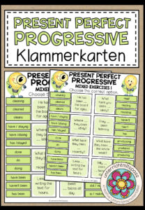 PRESENT PERFECT PROGRESSIVE – Klammerkarten