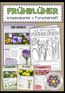FRÜHBLÜHER- Wissenskartei + Forscherheft