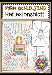 Mein Schuljahr – Reflexionsblatt (mehrere Vorlagen)
