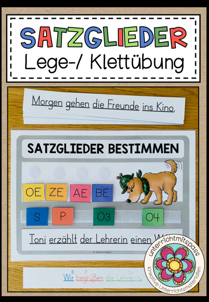 SATZGLIEDER bestimmen – Legeübung / Klettübung