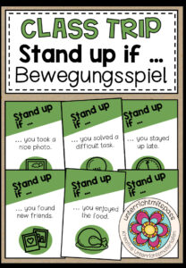 Class Trip – Stand up if … (Steh auf, wenn …) Bewegungsspiel