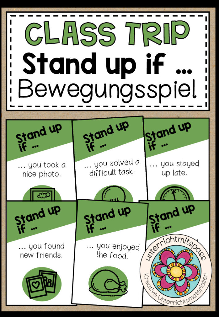 Class Trip – Stand up if … (Steh auf, wenn …) Bewegungsspiel