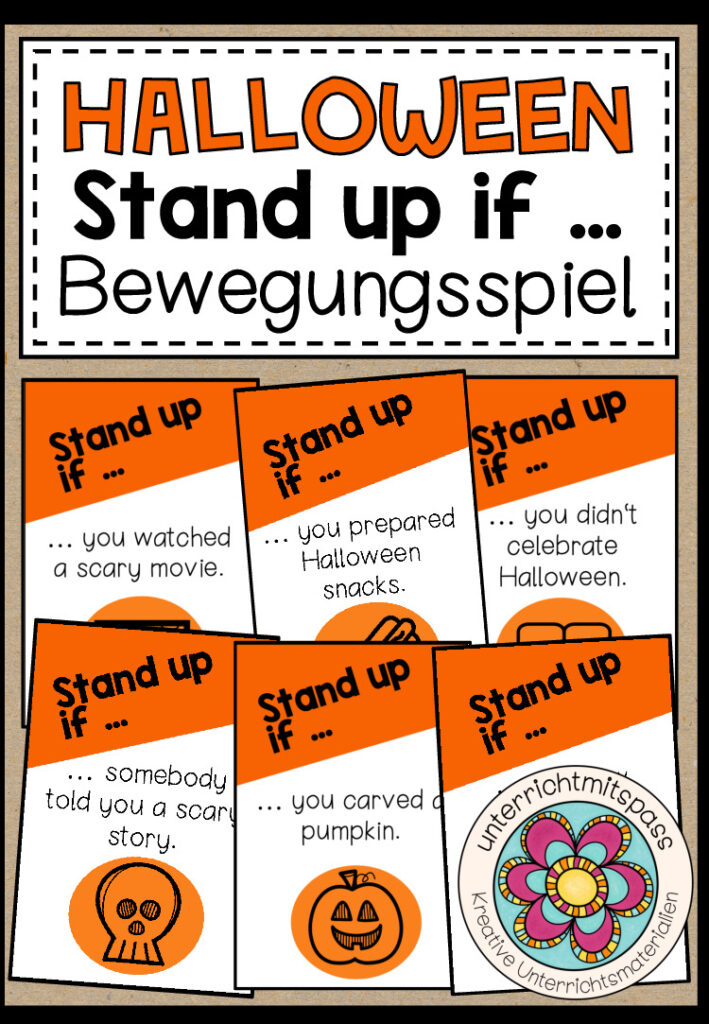 Halloween – Stand up if … (Steh auf, wenn …) Bewegungsspiel