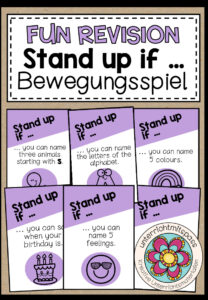 Fun Revision – Stand up if … (Steh auf, wenn …) Bewegungsspiel