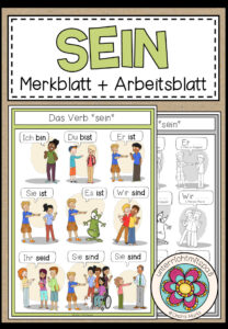 Das Verb SEIN – Merkblatt + Arbeitsblatt