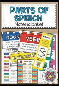 PARTS OF SPEECH (Wortarten in Englisch – Material Paket)